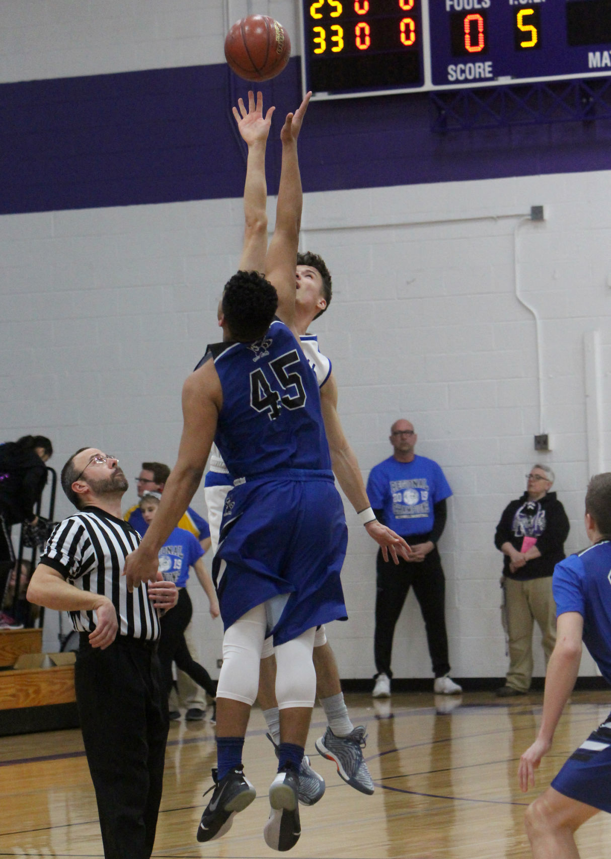 Athens vs McDonell boys basketball at Eau Claire Memorial 3-7-19